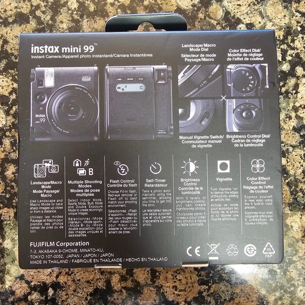 New! Fujifilm Instax Mini 99‎ Instant Film Camera Portable Photo Printer Black